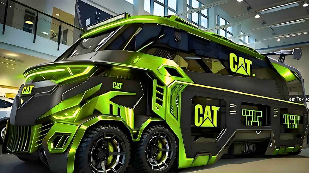 CAT Motorhome – The Ultimate Off-Road Adventure Rig with Heavy-Duty Power!